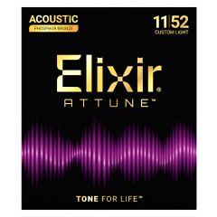 Elixir 21027 Attune, Phosphore Bronze, Custom Light, 11-52 - Vue 2